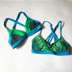 Set of 2 Prana Bikini Tops, sz S